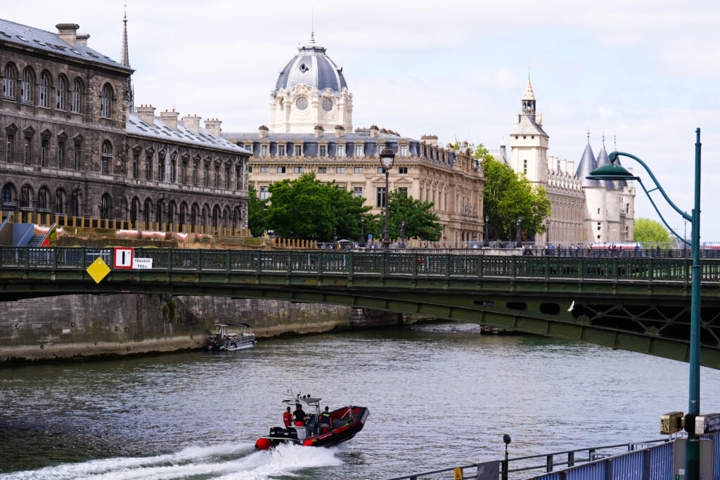Picture of the River Seine in Paris. The River is mentioned in the blog with Paris investing a lot of money into making the river swimmable for the Paris 2024 Olympic Games and for that being its legacy.
